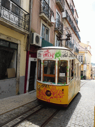 Another Bica Funicular at the Rua de Bica de Duarte Belo street, viewed from the Bica Funicular