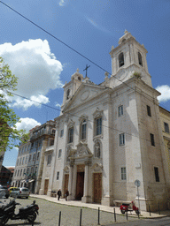 Front of the Igreja Paroquial De São Paulo church at the Praça de São Paulo square