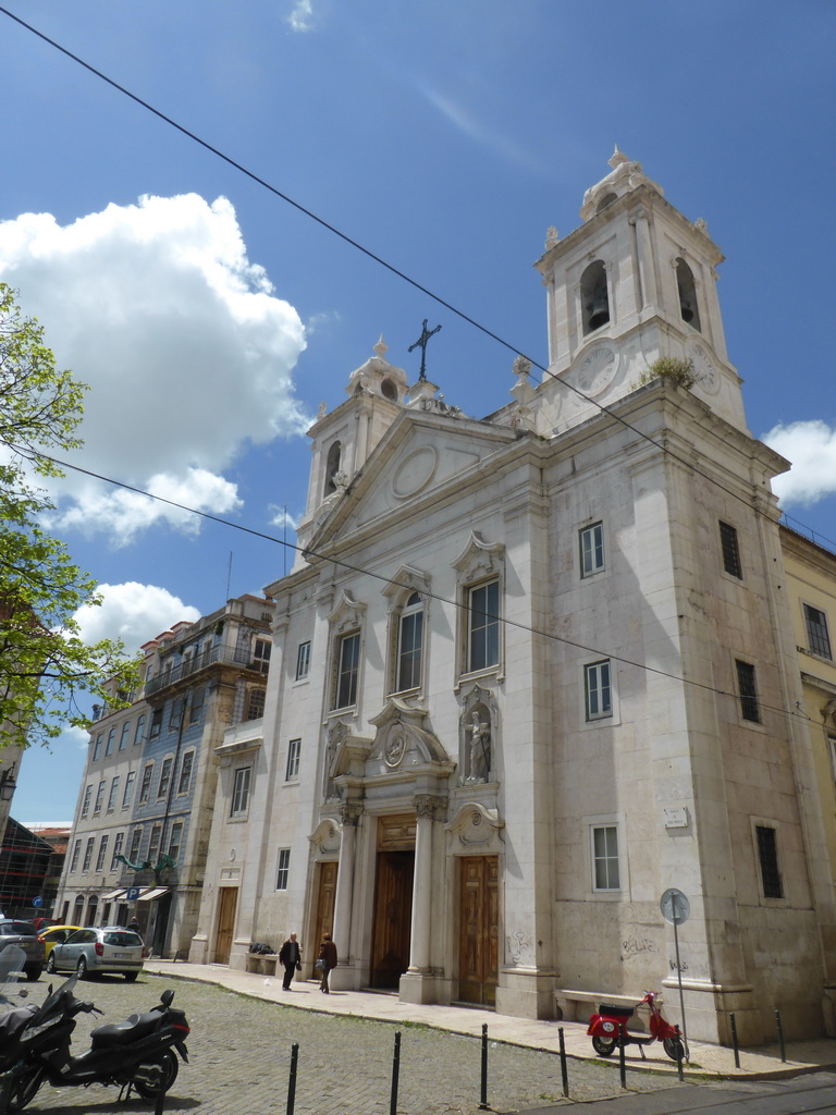 Front of the Igreja Paroquial De São Paulo church at the Praça de São Paulo square