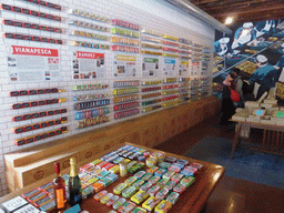 Cans with conserved fish in the Loja das Conservas shop at the Rua do Arsenal street