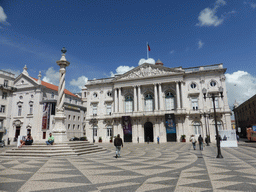 The Praça do Municipio square with the Pelourinho de Lisboa column and the City Hall