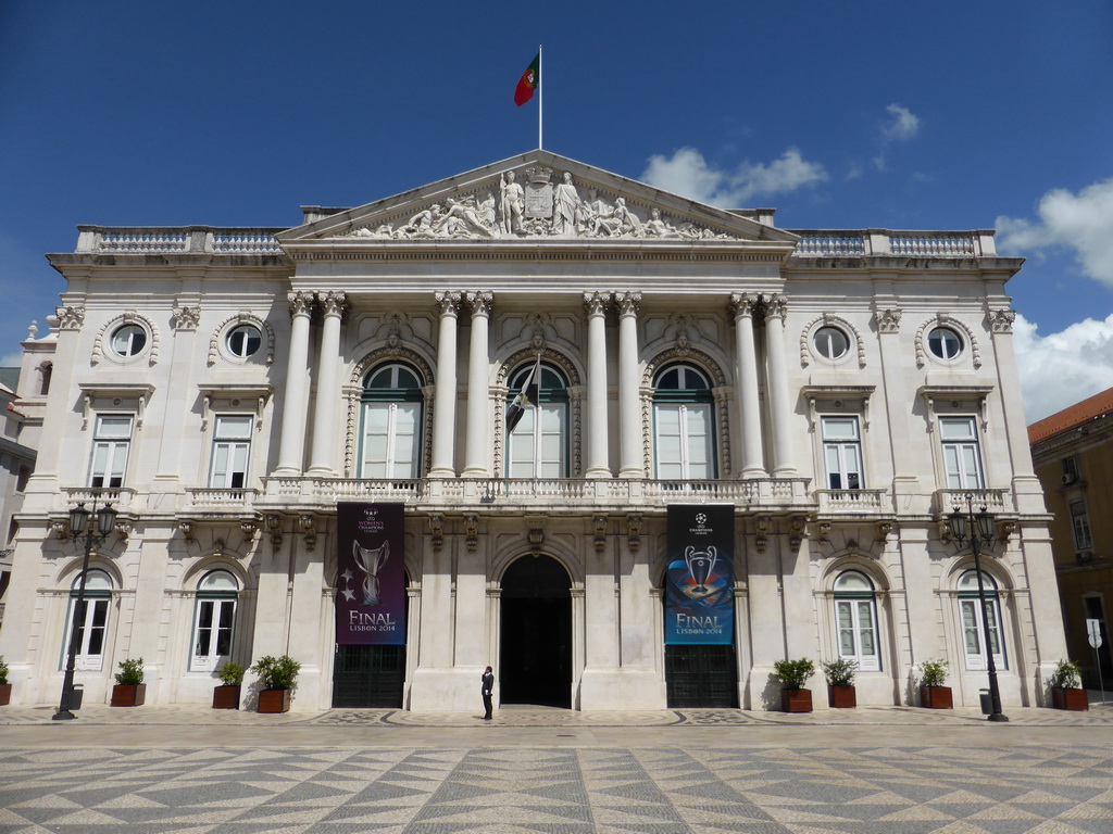 Front of the City Hall at the Praça do Municipio square