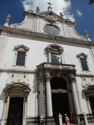 Front of the Igreja de São Domingos church at the Rua Dom Antão de Almada street