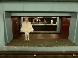 Statue of the Marquess of Pombal at the Marquês de Pombal subway station