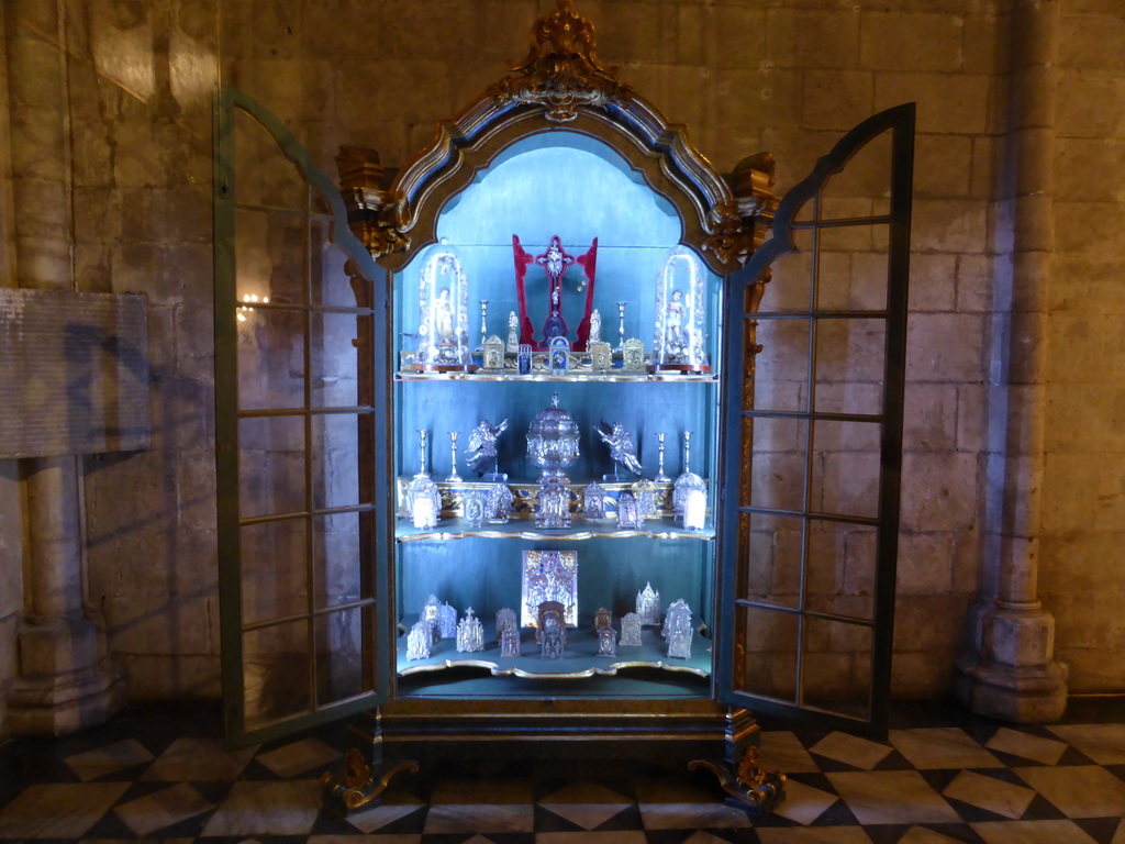 Closet with relics at the Lisbon Cathedral