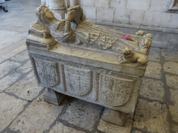 Tomb of Maria de Villalobos at the back side of the Lisbon Cathedral