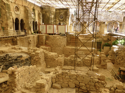 Ruins at the central square of the Cloister of the Lisbon Cathedral