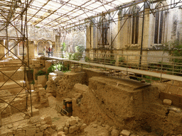 Ruins at the central square of the Cloister of the Lisbon Cathedral