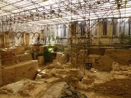 Ruins at the central square of the Cloister of the Lisbon Cathedral