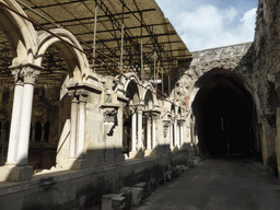 Ruins at the central square of the Cloister of the Lisbon Cathedral