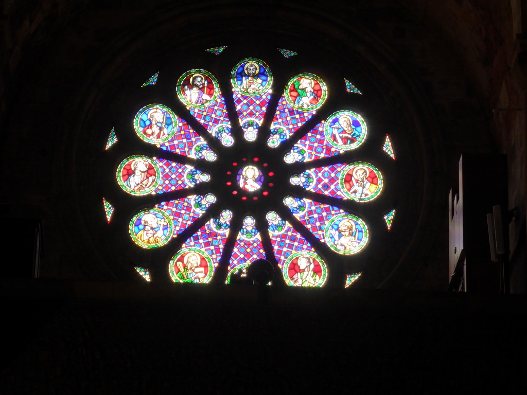 Rose window at the Lisbon Cathedral