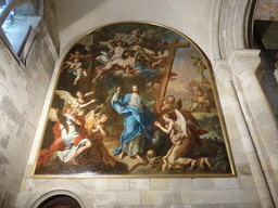Painting above the entrance to the upper floor of the Lisbon Cathedral