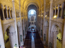 Nave and apse of the Lisbon Cathedral, viewed from the upper floor