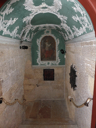 Staircase from the upper floor to the lower floor of the Lisbon Cathedral