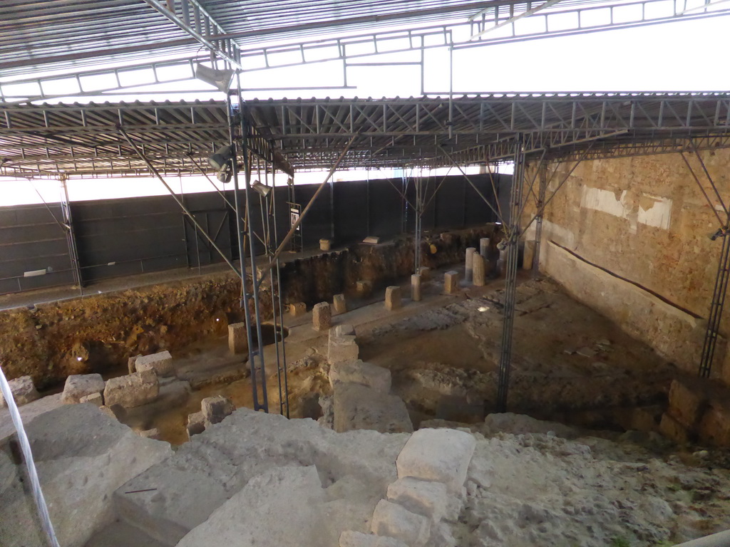 Ruins of the Roman Theatre at the Rua da Saudade street