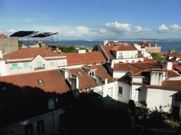 The southeast side of the city with the Rio Tejo river, viewed from the Praça d`Armas square at the São Jorge Castle