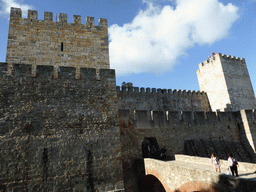 Southern towers, walls and entrance of the São Jorge Castle