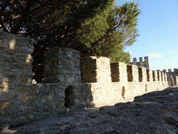 Top of the central wall of the São Jorge Castle