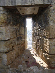 Opening in one of the western towers of the São Jorge Castle