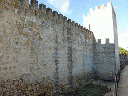 The southern wall and the Tower of Keep of the São Jorge Castle