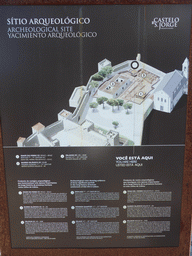 Map of the archaeological site of the São Jorge Castle