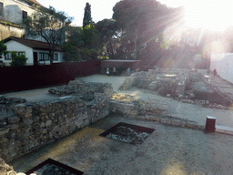 The Palace section and Iron Age section of the archaeological site of the São Jorge Castle