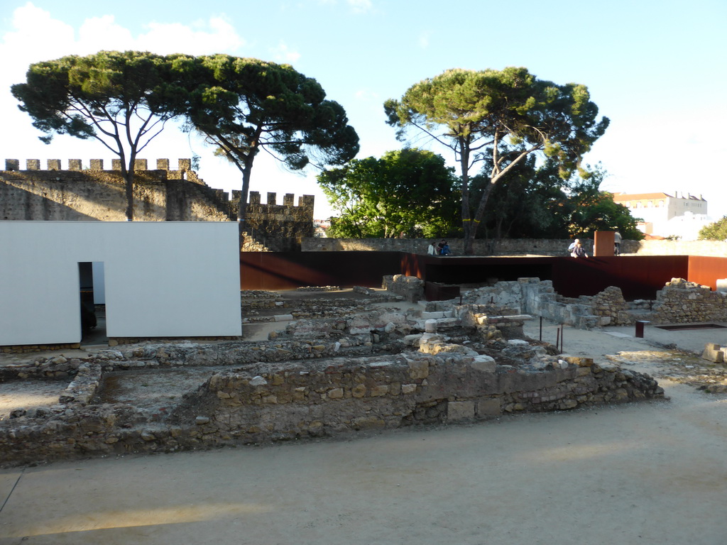The Palace section and Moorish Quarter section of the archaeological site of the São Jorge Castle