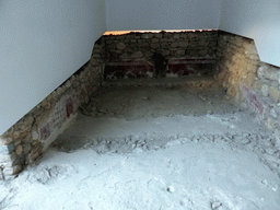 Walls with decorations at the Moorish Quarter section of the archaeological site of the São Jorge Castle