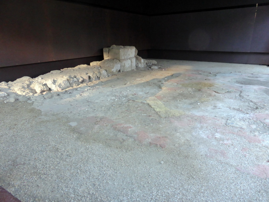 Wall in the Palace section of the archaeological site of the São Jorge Castle