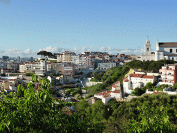 The northeast side of the city with the Igreja da Graça church, viewed from the northeastern wall of the São Jorge Castle