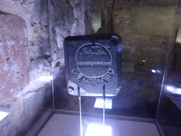 Mould used in the production of medaillons in the Arab period, at the Museum of the São Jorge Castle