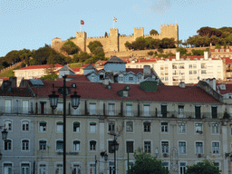 The west side of the São Jorge Castle, viewed from the Praça Dom João da Câmara square