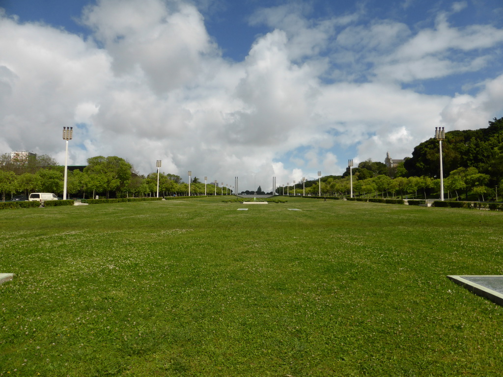The Parque Eduardo VII park, viewed from the Praça do Marquês de Pombal square
