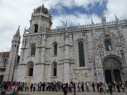 Front of the Jerónimos Monastery at the Praça do Império square