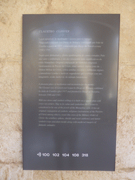 Information on the Cloister at the Jerónimos Monastery