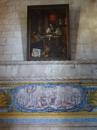 Painting and painted tiles at the Refectory at the Cloister at the Jerónimos Monastery
