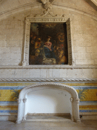 Painting and painted tiles at the Refectory at the Cloister at the Jerónimos Monastery