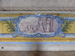 Painted tiles at the Refectory at the Cloister at the Jerónimos Monastery