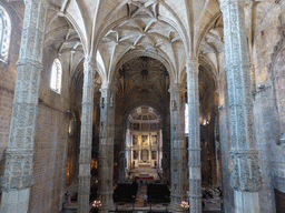 Nave and apse of the Church of Santa Maria at the Jerónimos Monastery, viewed from the upper floor