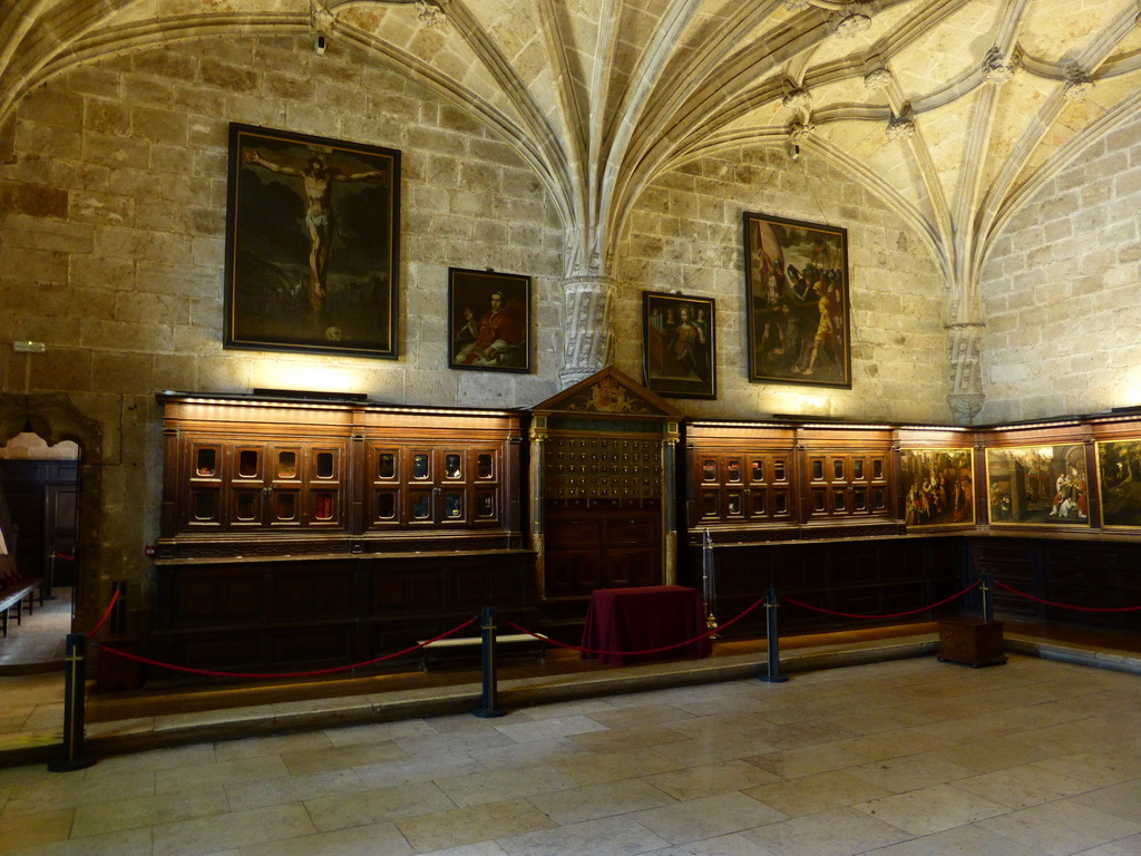 Paintings in the treasury of the Church of Santa Maria at the Jerónimos Monastery