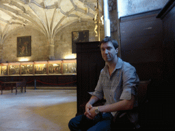 Tim in the treasury of the Church of Santa Maria at the Jerónimos Monastery