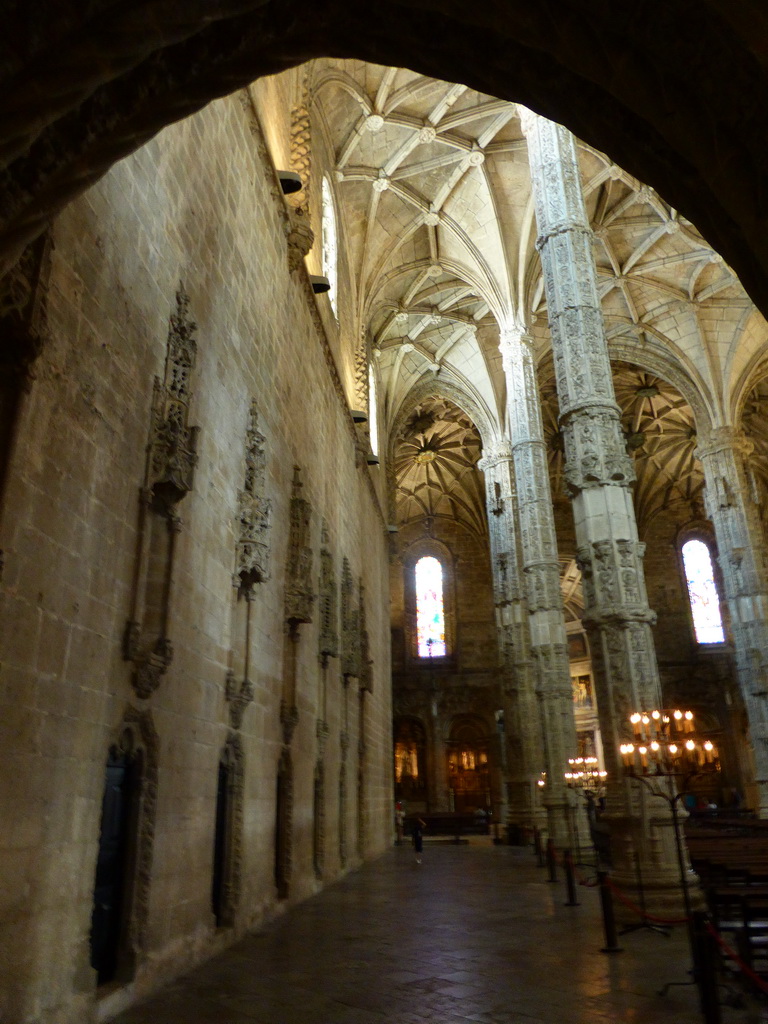 Aisle of the Church of Santa Maria at the Jerónimos Monastery