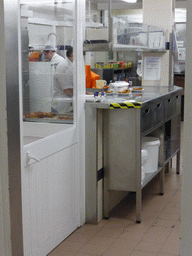 Kitchen at the Pastéis de Belém restaurant at the Rua Belém street