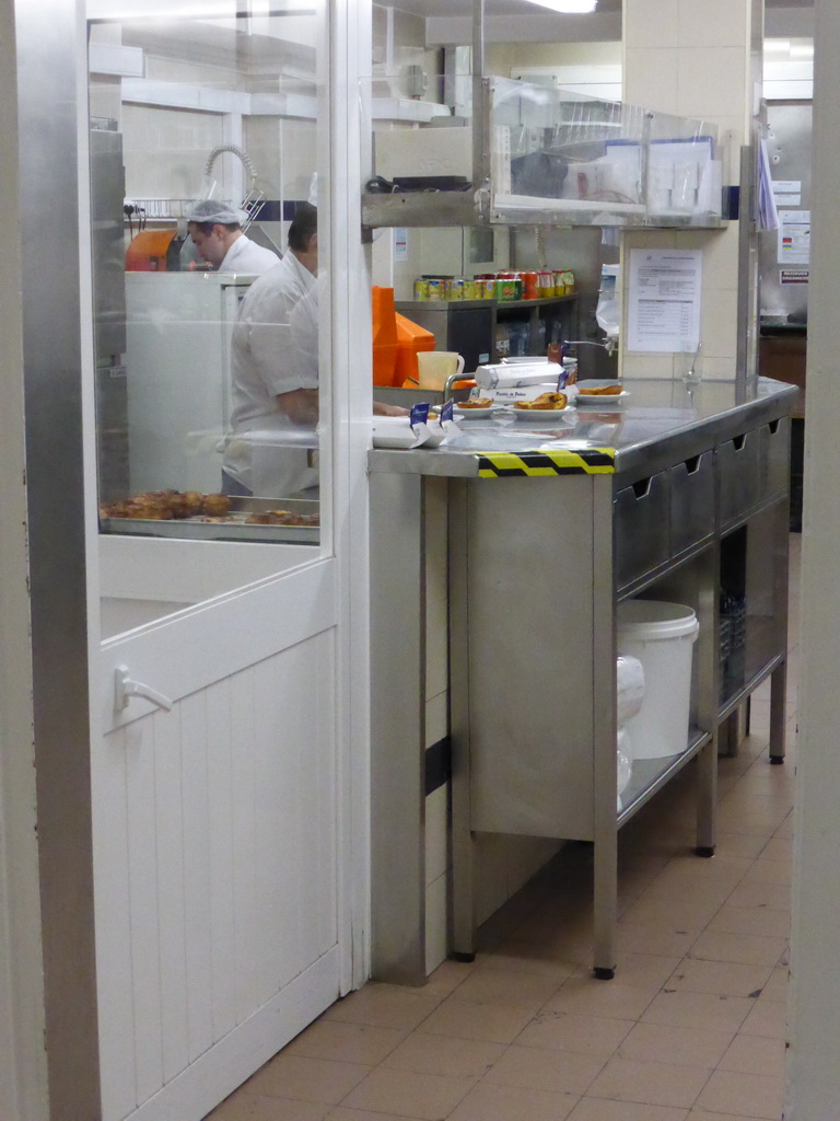 Kitchen at the Pastéis de Belém restaurant at the Rua Belém street