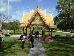 Asian pavilion at the Jardim Vasco da Gama garden