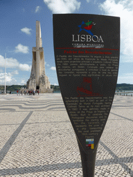 The Padrão dos Descobrimentos monument, with explanation