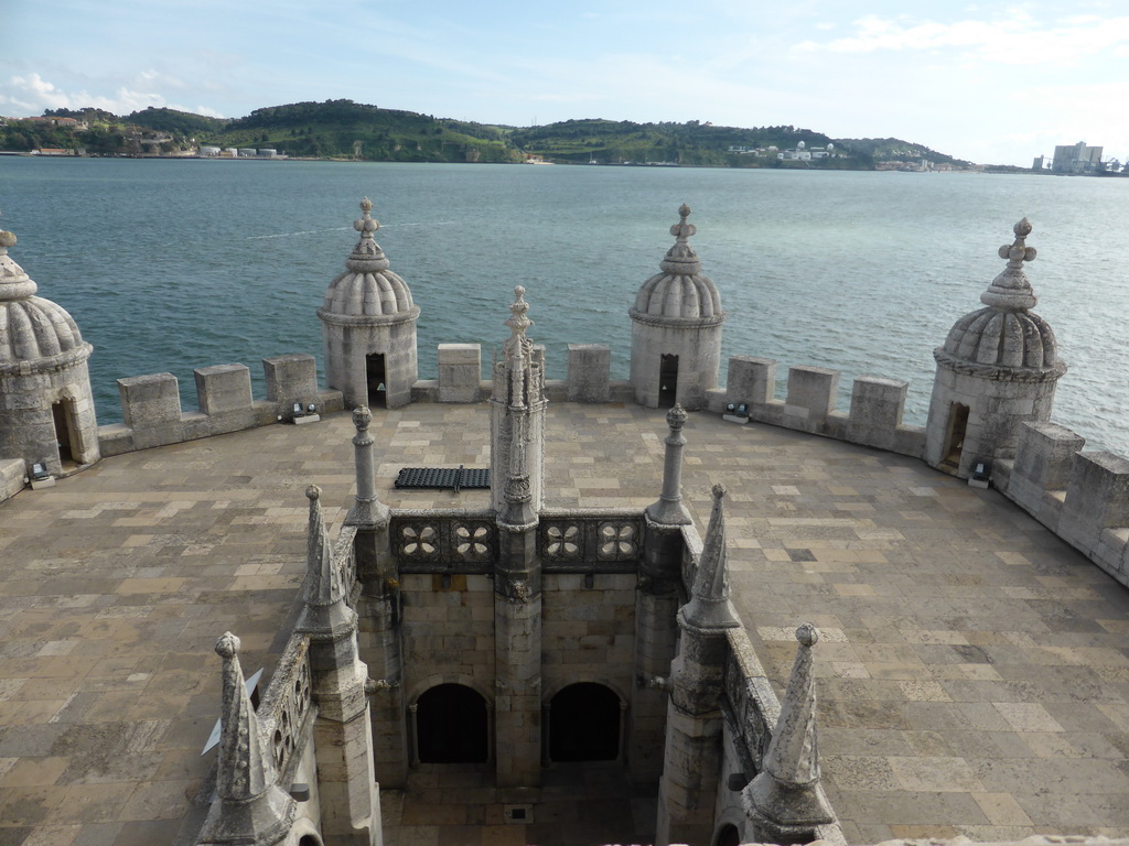 The ground floor and first floor of the Torre de Belém tower, viewed from the Loggia at the second floor