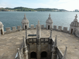 The ground floor and first floor of the Torre de Belém tower, viewed from the Loggia at the second floor