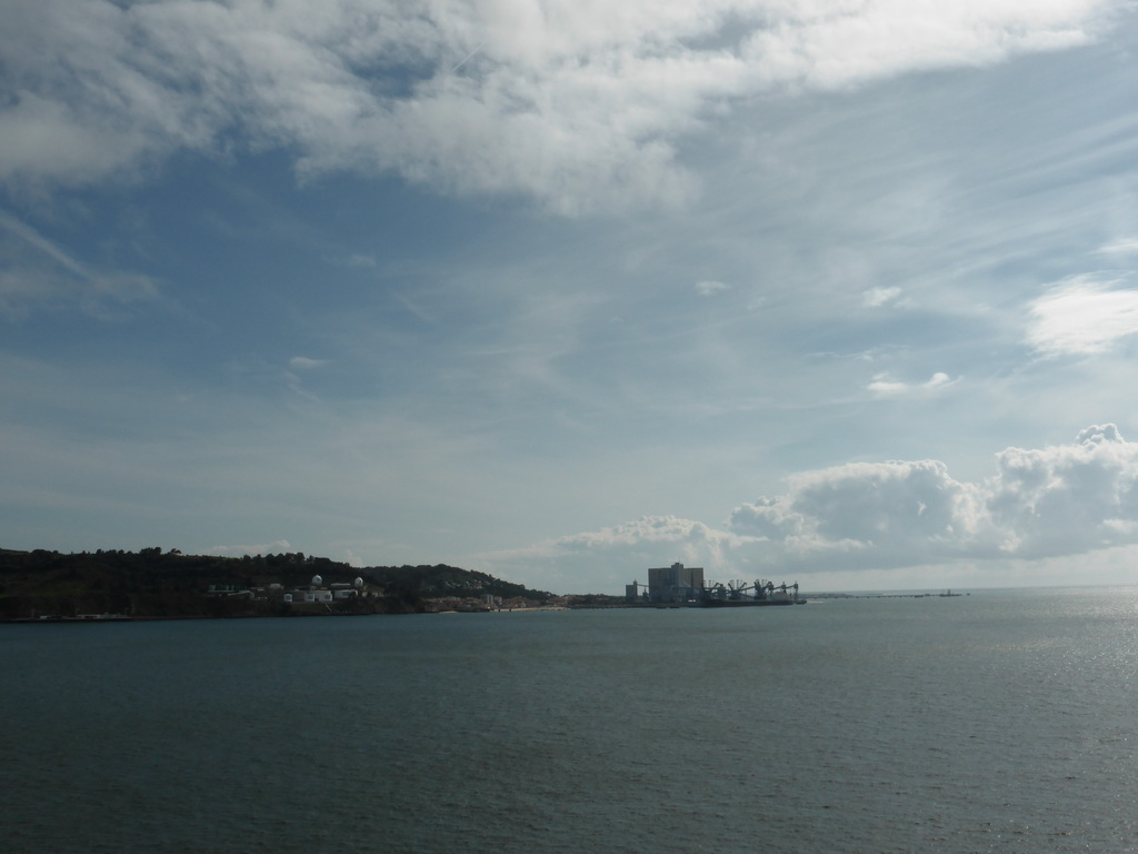 The Rio Tejo river and the south part of the city, viewed from the top of the Torre de Belém tower