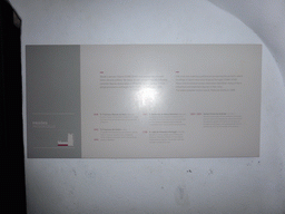 Information on the prison cells in the basement of the Torre de Belém tower
